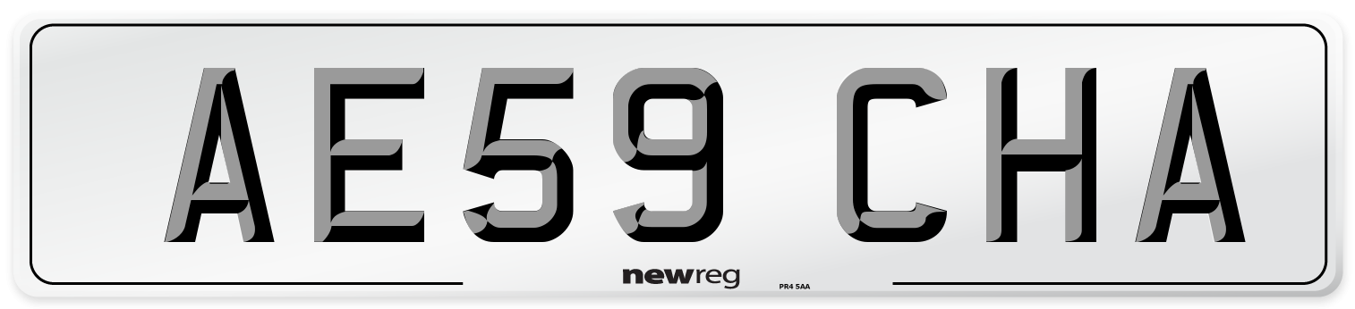 AE59 CHA Number Plate from New Reg